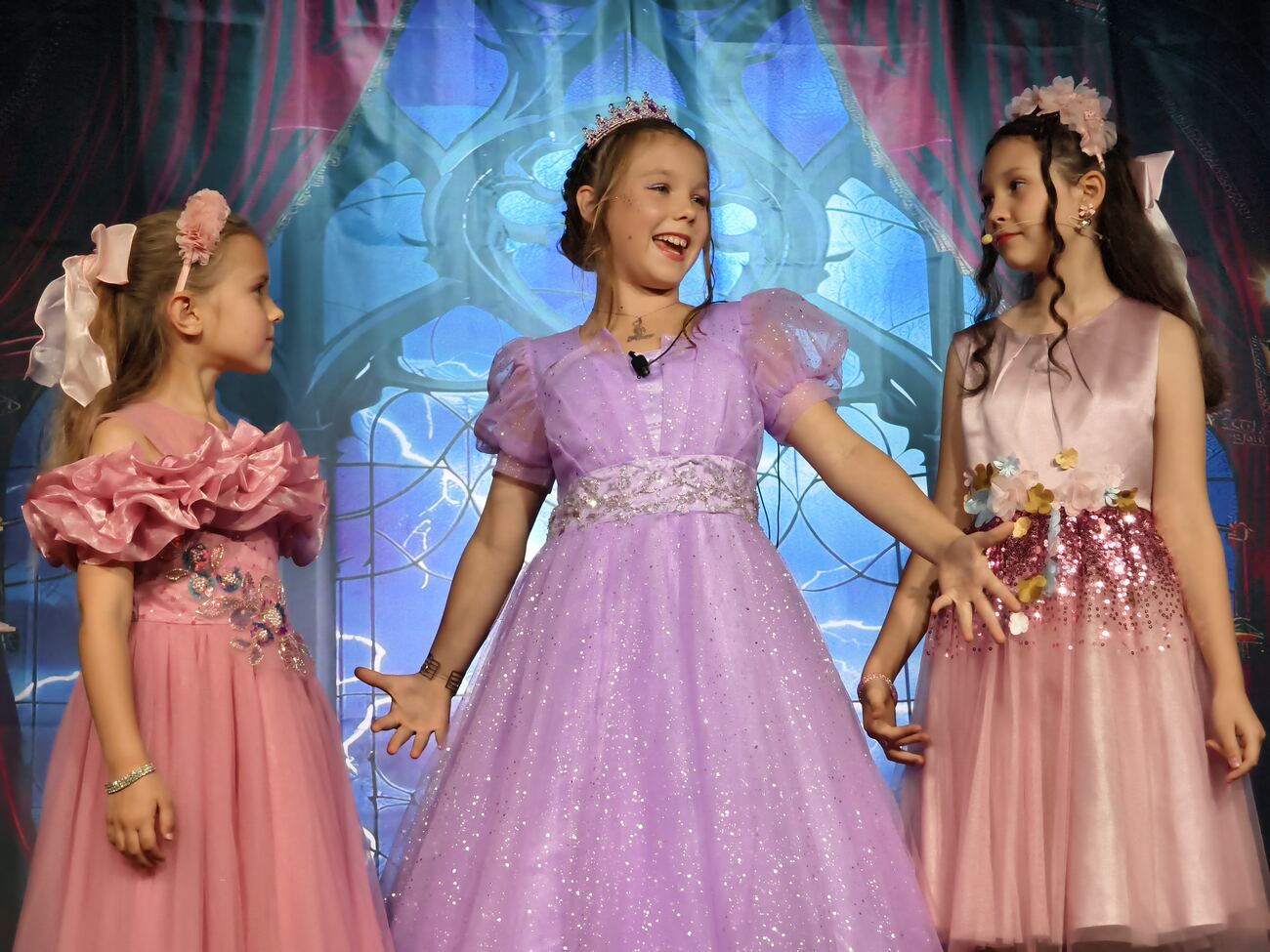 Cast on stage during a Musical Island Productions show
